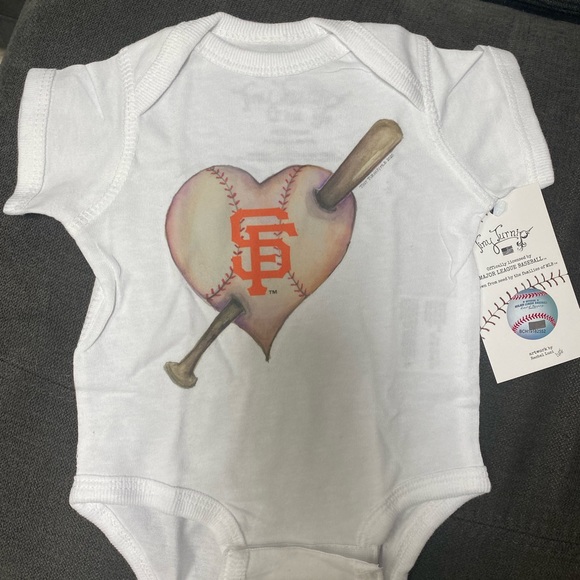 NWT TinyTurnip SF Giants onesies - Picture 2 of 4